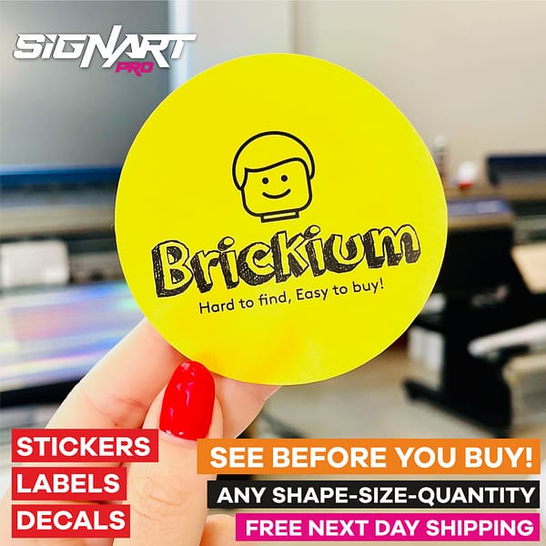 Round Cut Stickers